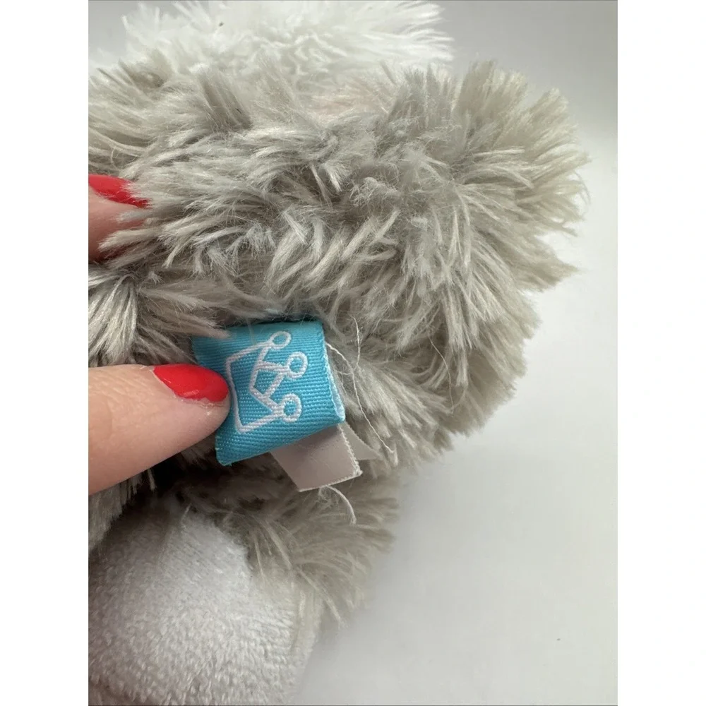 English Sheepdog Puppy Dog Plush Lovey Gray White Manhattan Toy Company‎